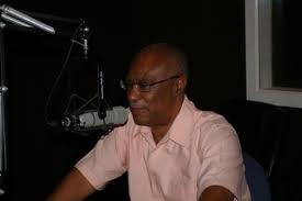 Premier of Nevis, Hon. Joseph Parry on the radio